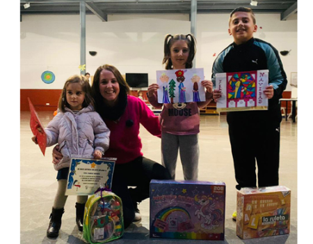 Los dibujos de Vega, Julia y Aar�n ilustran  la felicitaci�n navide�a del Ayuntamiento 