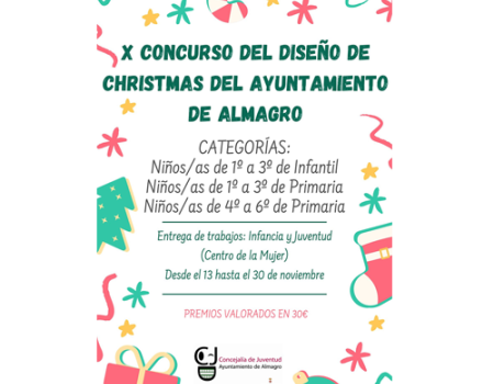 La Concejal�a de Infancia organiza por d�cimo a�o consecutivo el Concurso del dise�o del Christmas navide�o del Ayuntamiento