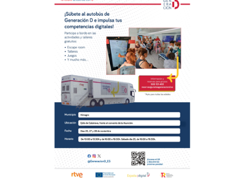 El autob�s ‘Generaci�n D’ llega este s�bado a Almagro 