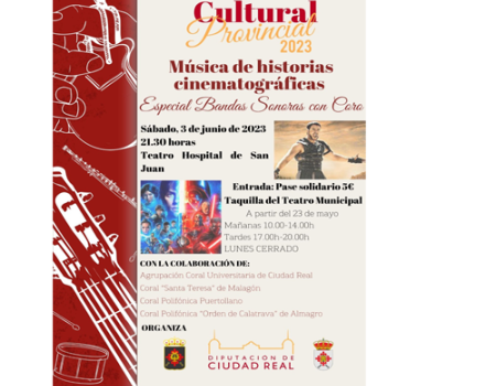 La Banda de M�sica invita al concierto “M�sica de historias cinematogr�ficas” acompa�ados de diferentes coros de la provincia