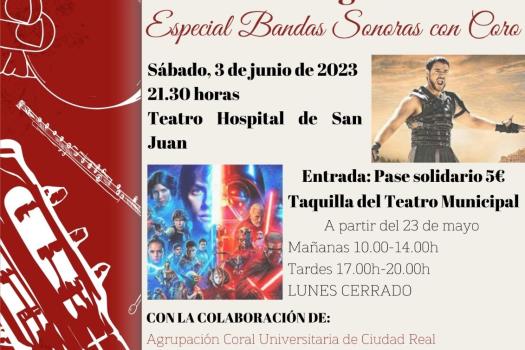 La Banda de M�sica invita al concierto “M�sica de historias cinematogr�ficas” acompa�ados de diferentes coros de la provincia