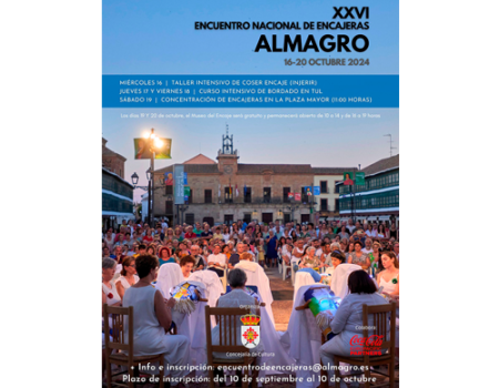 Abierto el plazo de inscripci�n para participar en el XXVI Encuentro de Encajeras de Almagro 