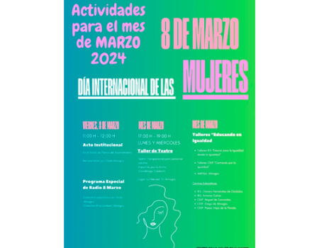 Talleres de teatro y de igualdad en los centros educativos marcan el D�a Internacional de las Mujeres