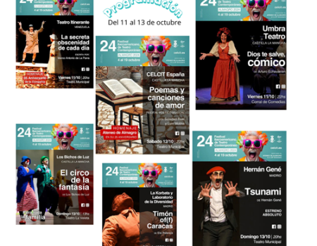 El 24 Festival Iberoamericano de Teatro Contempor�neo contin�a este fin de semana con seis espect�culos de Castilla-La Mancha, Madrid y Venezuela como pa�s invitado
