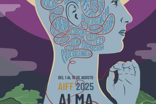 El Festival Internacional de Cine de Almagro presenta el cartel oficial de su VIII edici�n, obra de Joaqu�n Reyes