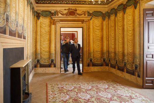 El presidente de Castilla-La Mancha visita el Palacio de los Marqueses de Torremej�a en Almagro