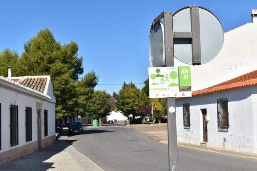 Fin del recorrido en la calle Camino del Moral