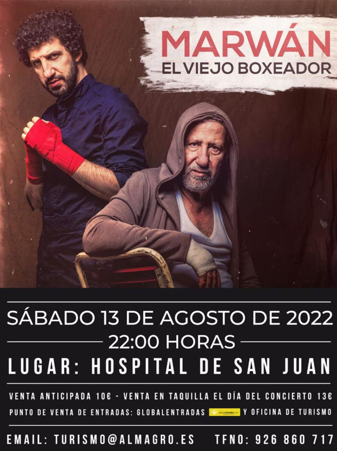 Marwán actuará en Almagro el día 13 de agosto