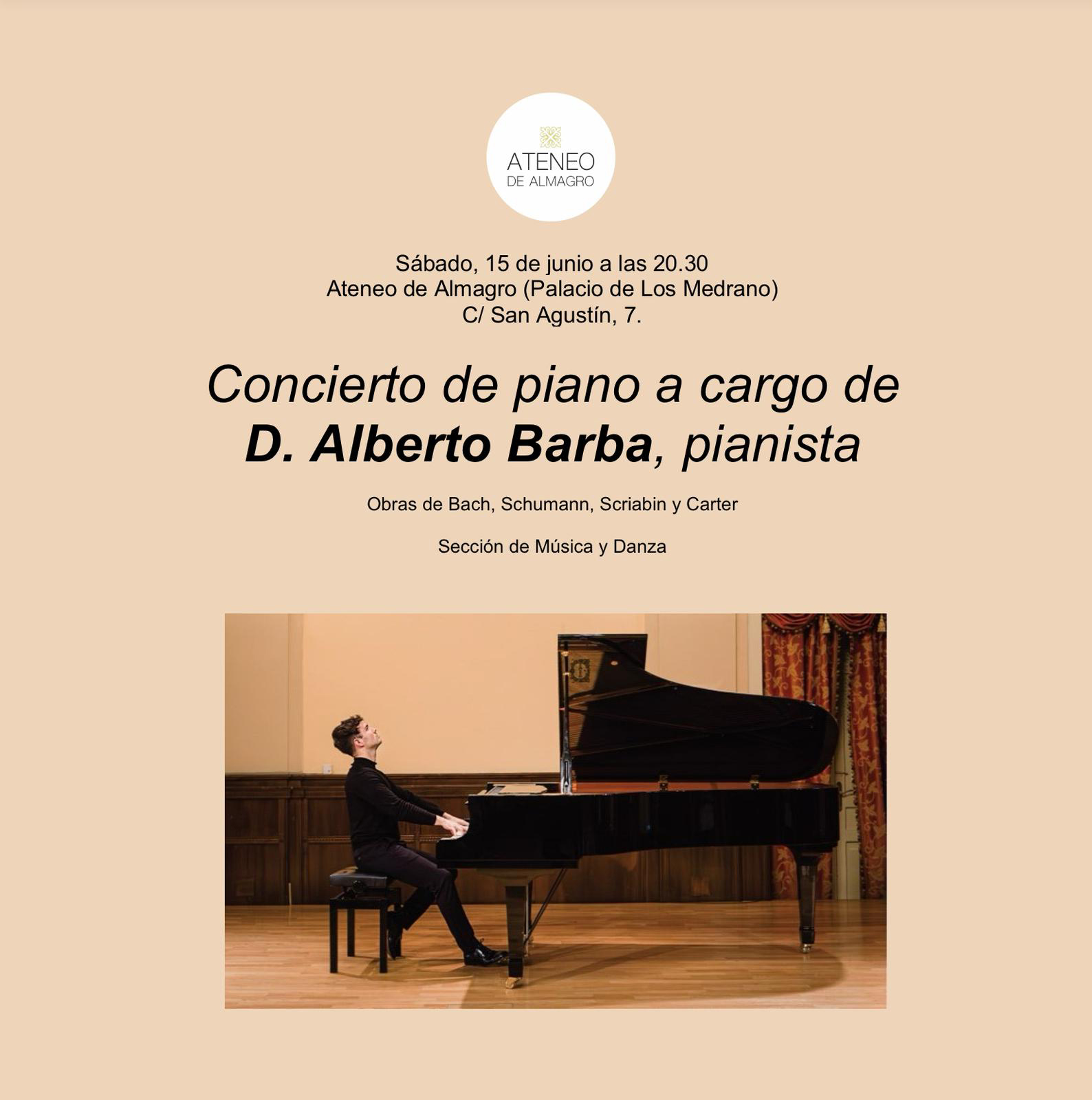 Concierto de piano de Alberto Barba