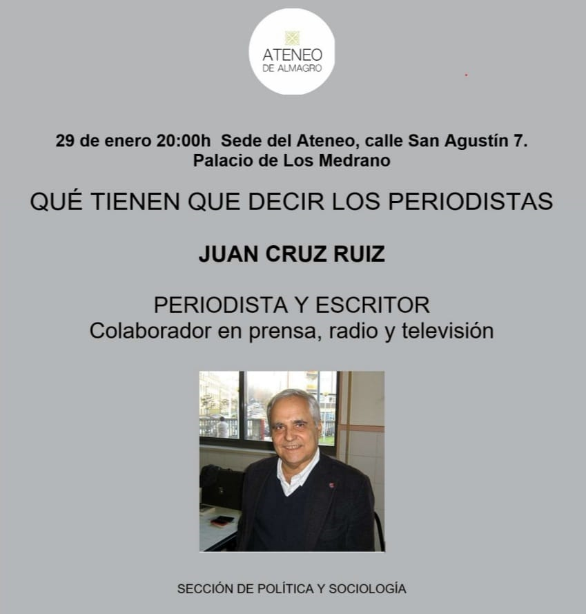 Conferencia del periodista Juan Cruz