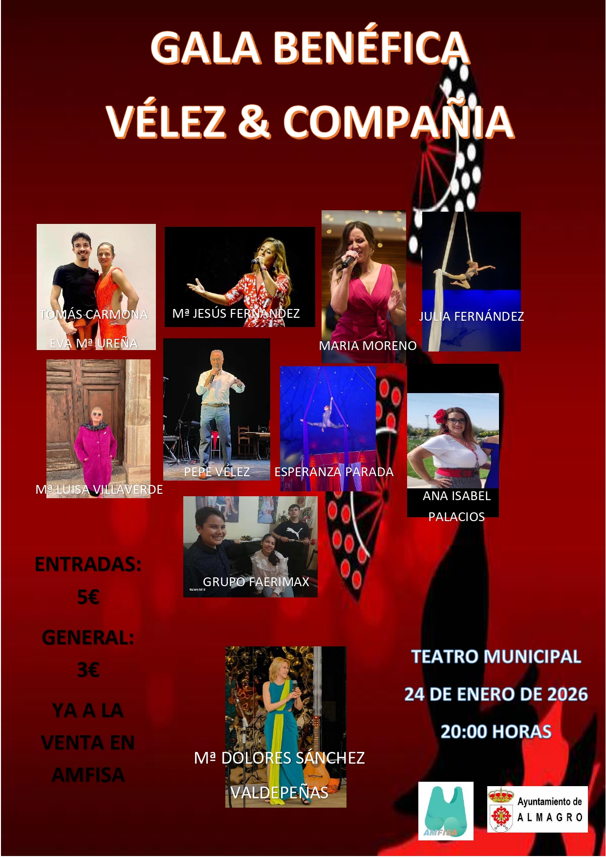 V�lez y compa��a. Gala ben�fica