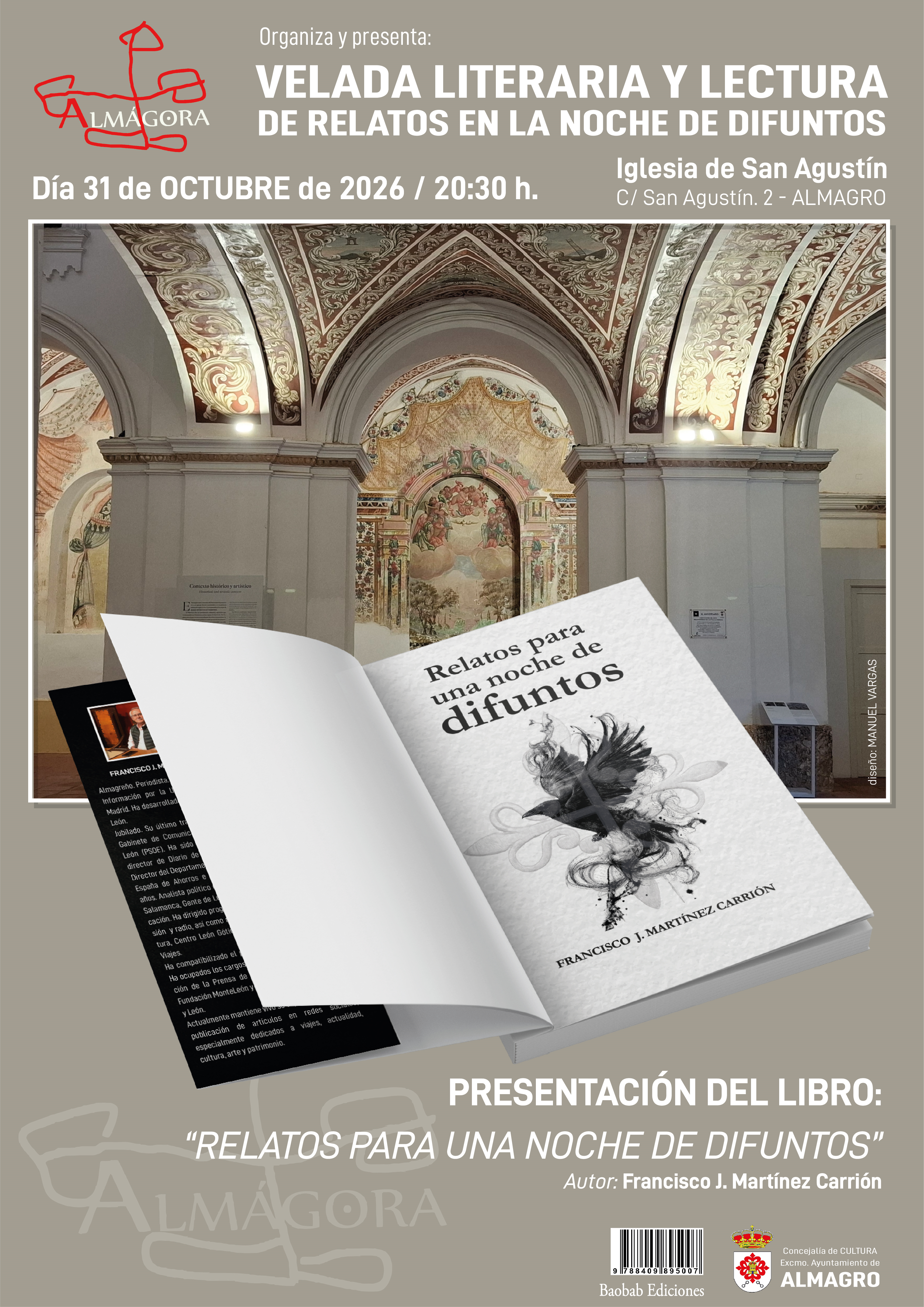 Francisco J. Martínez Carrión presenta en Almagro su último libro ‘Relatos para una noche de difuntos’