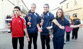 Ana Isabel Téllez y Álvaro Guzmán, campeones regionales de marcha