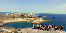Senderistas almagreños recorren Cartagena y los parques naturales de Murcia