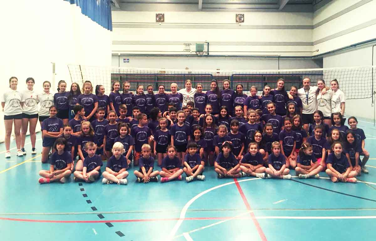 Sube un año más la participación en el Campus de Voleibol