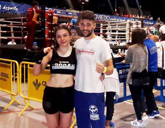 Inma Moraga, del Boran Almagro, oro en Oviedo en Kick Boxing