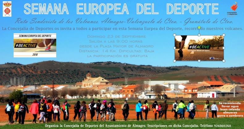 Senderismo por el Campo de Calatrava para celebrar la Semana Europea del Deporte