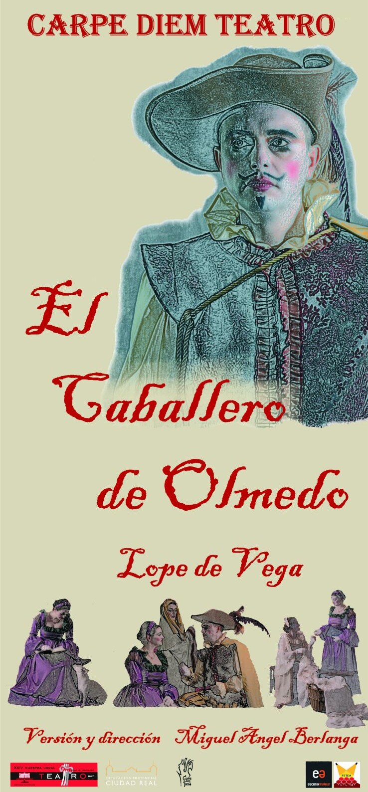 El I Certamen de Teatro Clásico Amateur arranca este viernes con El caballero de Olmedo del grupo Carpe Diem de Tomelloso