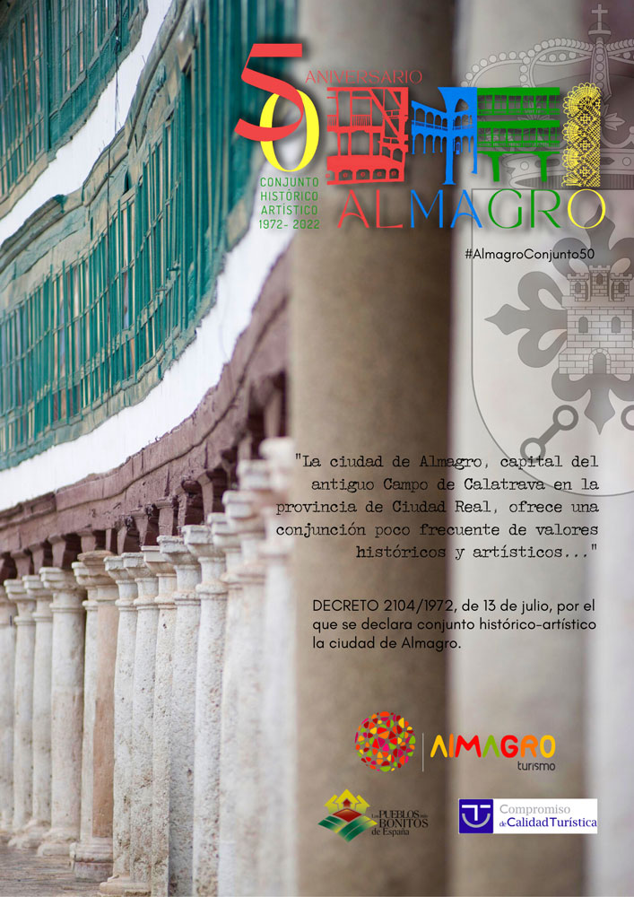 Almagro presenta el programa de actos del 50 aniversario de la declaración de Conjunto Histórico-Artístico (1972-2022)