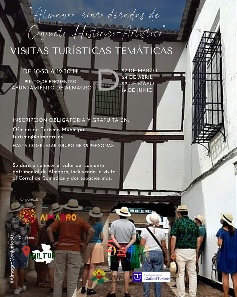 Este domingo arrancan las visitas tur�sticas tem�ticas con motivo del 50 aniversario de Almagro como Conjunto Hist�rico-Art�stico