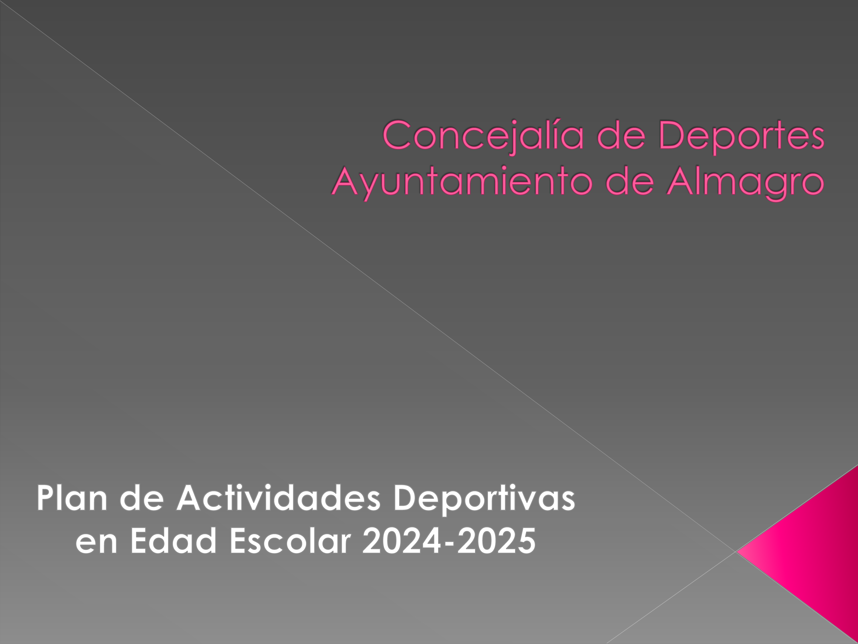 ESCUELAS DEPORTIVAS 2024-25