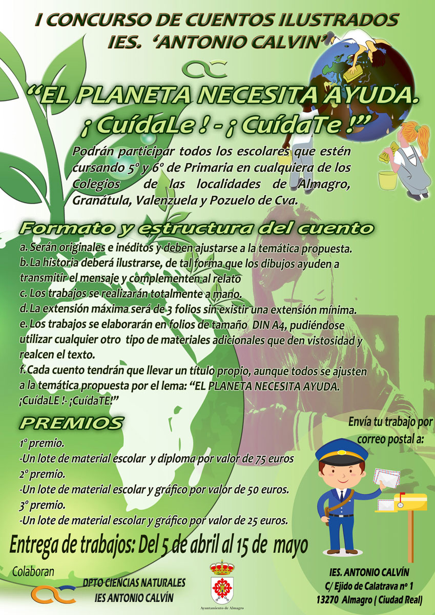 El instituto Antonio Calvín organiza el I Concurso de Cuentos Ilustrados con el lema