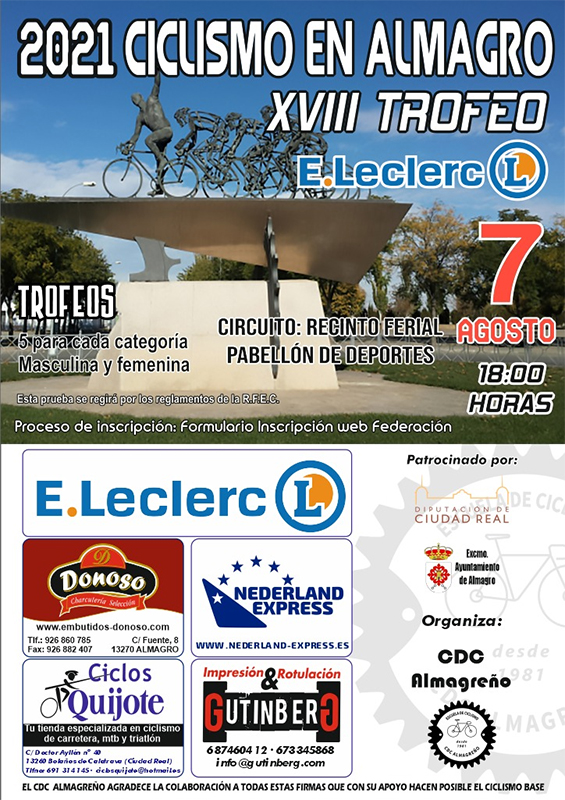 El XVIII Trofeo E.Leclerc da inicio al intenso calendario de ciclismo de escuelas que se desarrollará en agosto