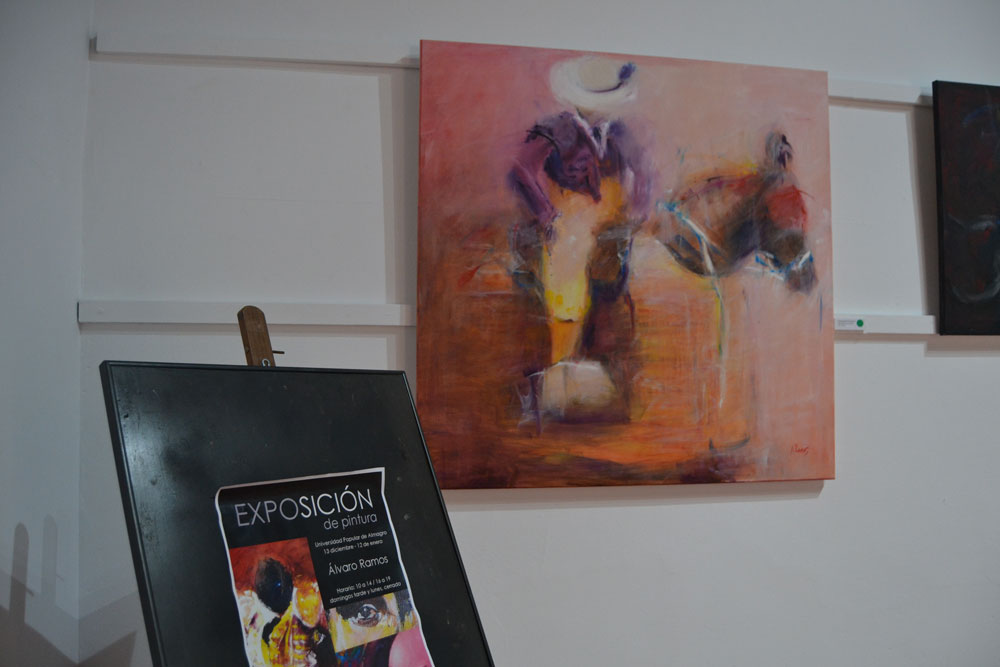 La sala Jacobo Fugger acoge la exposición de pintura del almagreño Álvaro Ramos