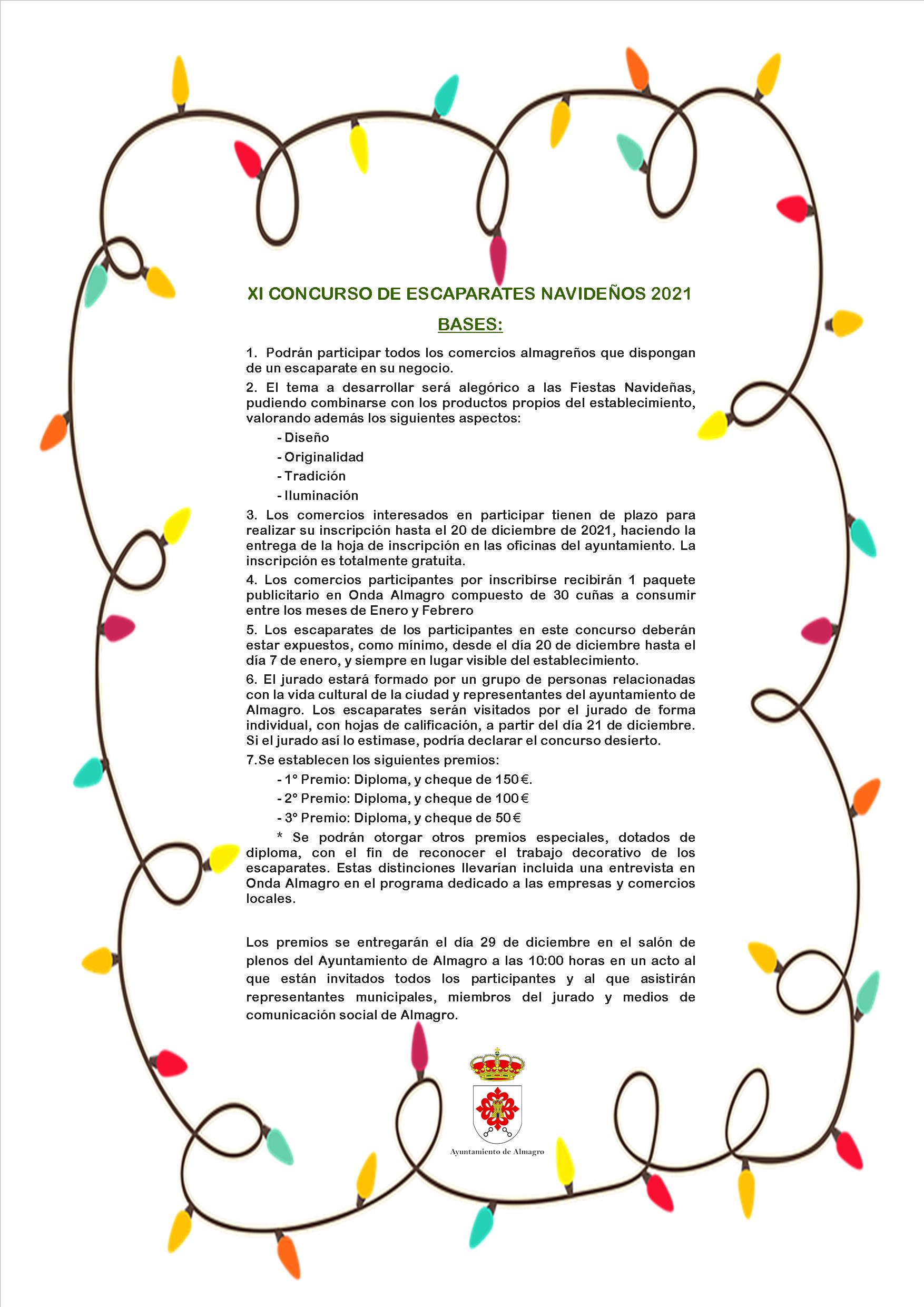 La Concejalía de Promoción Económica lanza el XI concurso de escaparates navideños