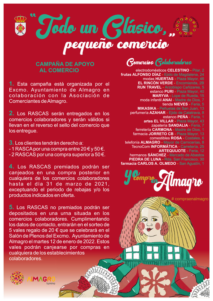 La Concejalía de Promoción Económica lanza un año más la campaña de apoyo al comercio local de los rascas por Navidad
