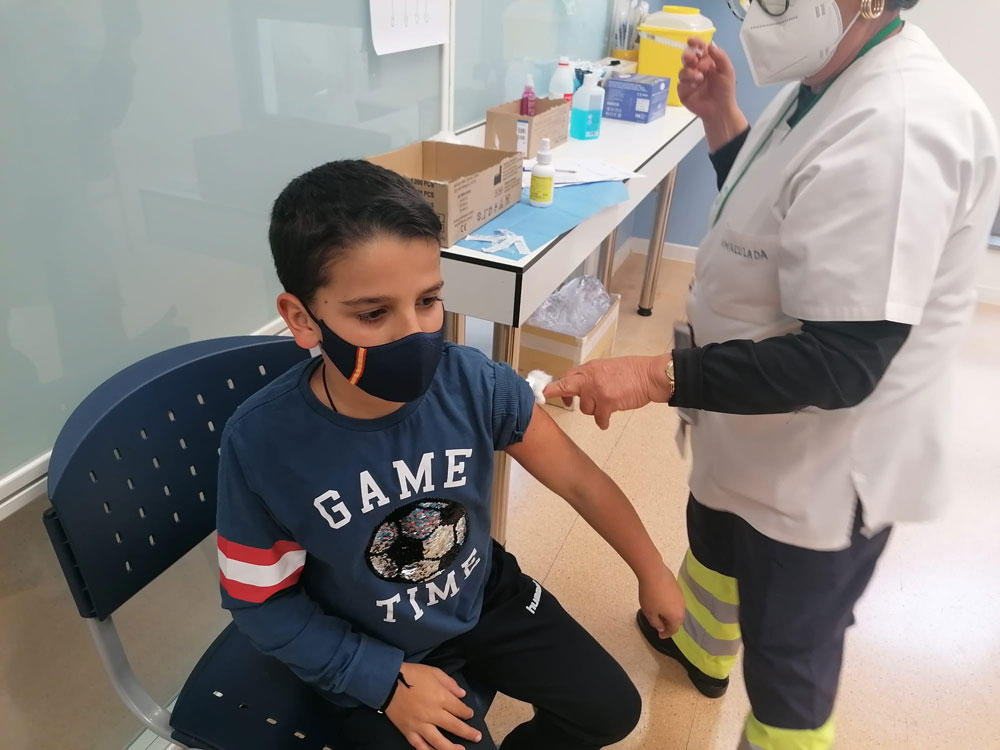 El 79% de los niños de 9 a 11 años de Almagro han recibido la primera dosis de la vacuna Pfizer