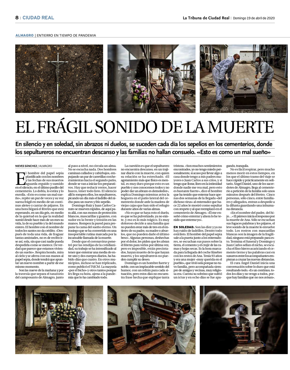 La almagre�a Nieves S�nchez y el fot�grafo Pablo Lorente ganan el 	XVI Premio APCR de Periodismo