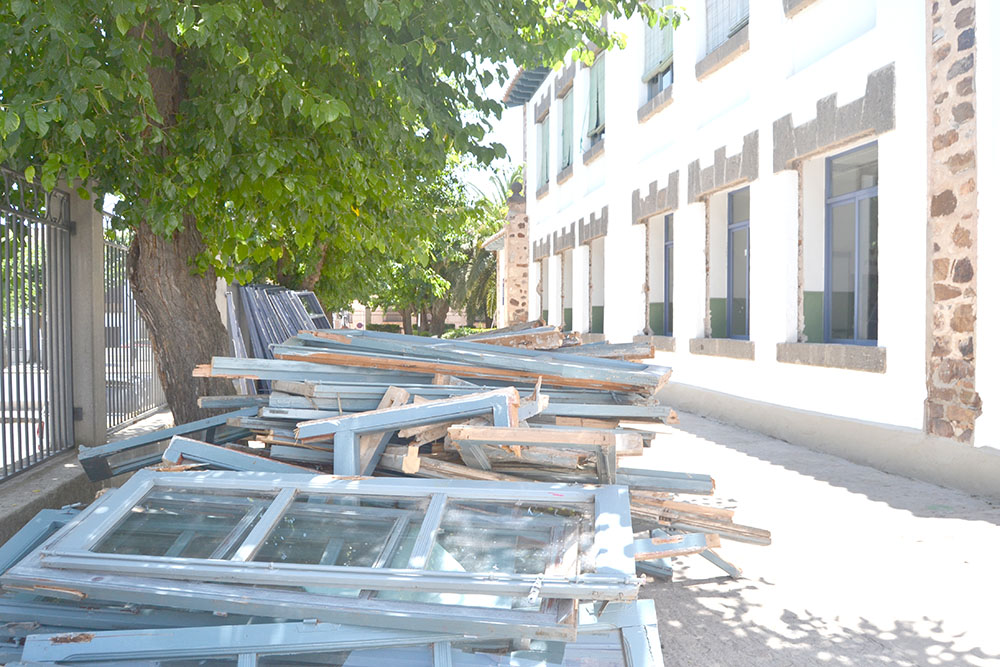 Las obras en los colegios comenzaron este mes 