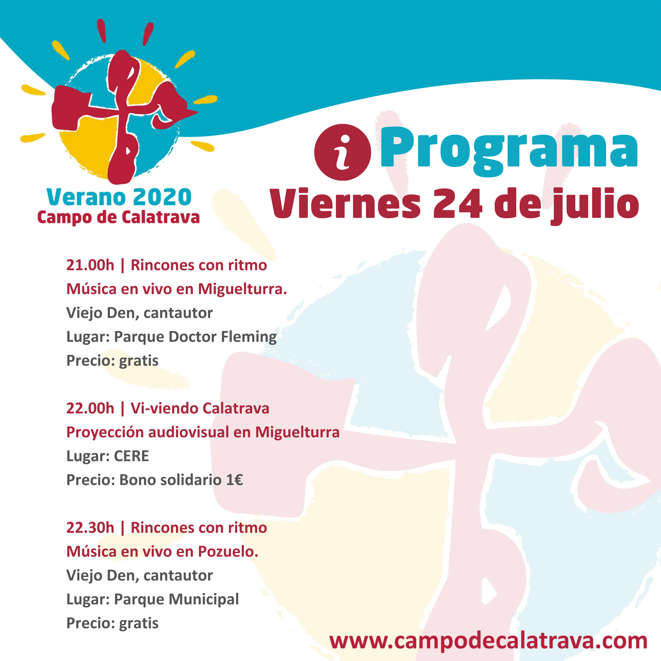 Miguelturra, Pozuelo, Valenzuela y Granátula, siguientes paradas de “Verano Calatrava 2020”