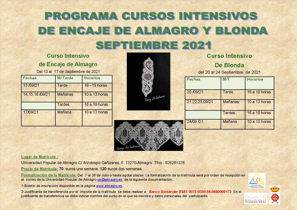 La Universidad Popular vuelve a la presencialidad de los cursos intensivos de encaje de septiembre