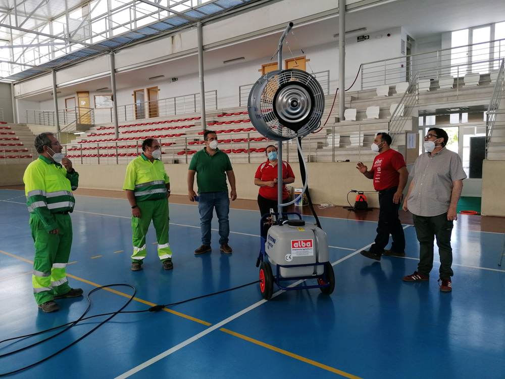 El Ayuntamiento adquiere un nuevo equipo para desinfectar por micronebulización espacios municipales