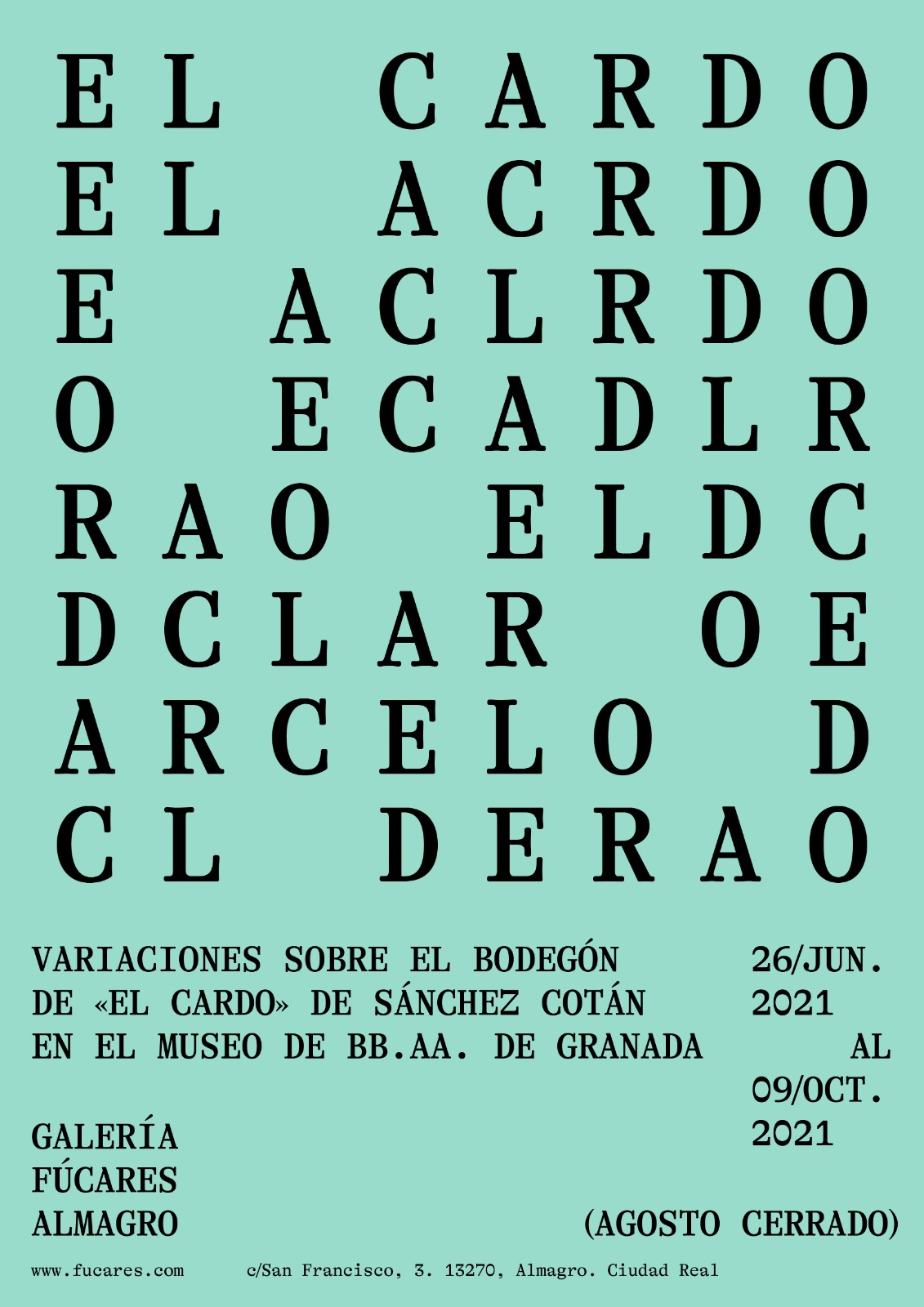 La Galería Fúcares inaugura este sábado la exposición