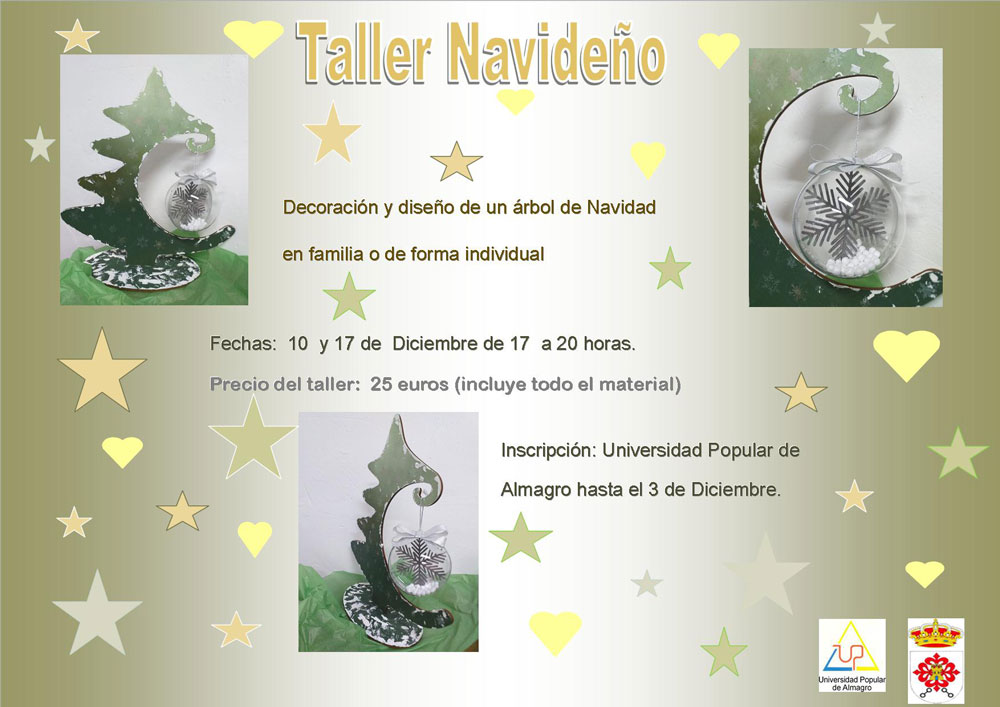 Abierta la inscripción para un taller de diseño y decoración de un árbol de Navidad