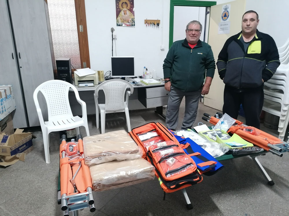 Protección Civil de Almagro recibe material sanitario de emergencia