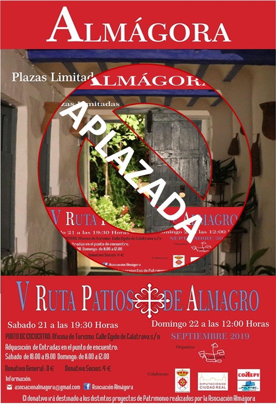 Almágora aplaza su V Ruta de Patios por la previsión de lluvia