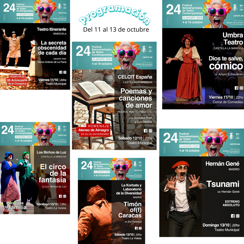 El 24 Festival Iberoamericano de Teatro Contempor�neo contin�a este fin de semana con seis espect�culos de Castilla-La Mancha, Madrid y Venezuela como pa�s invitado